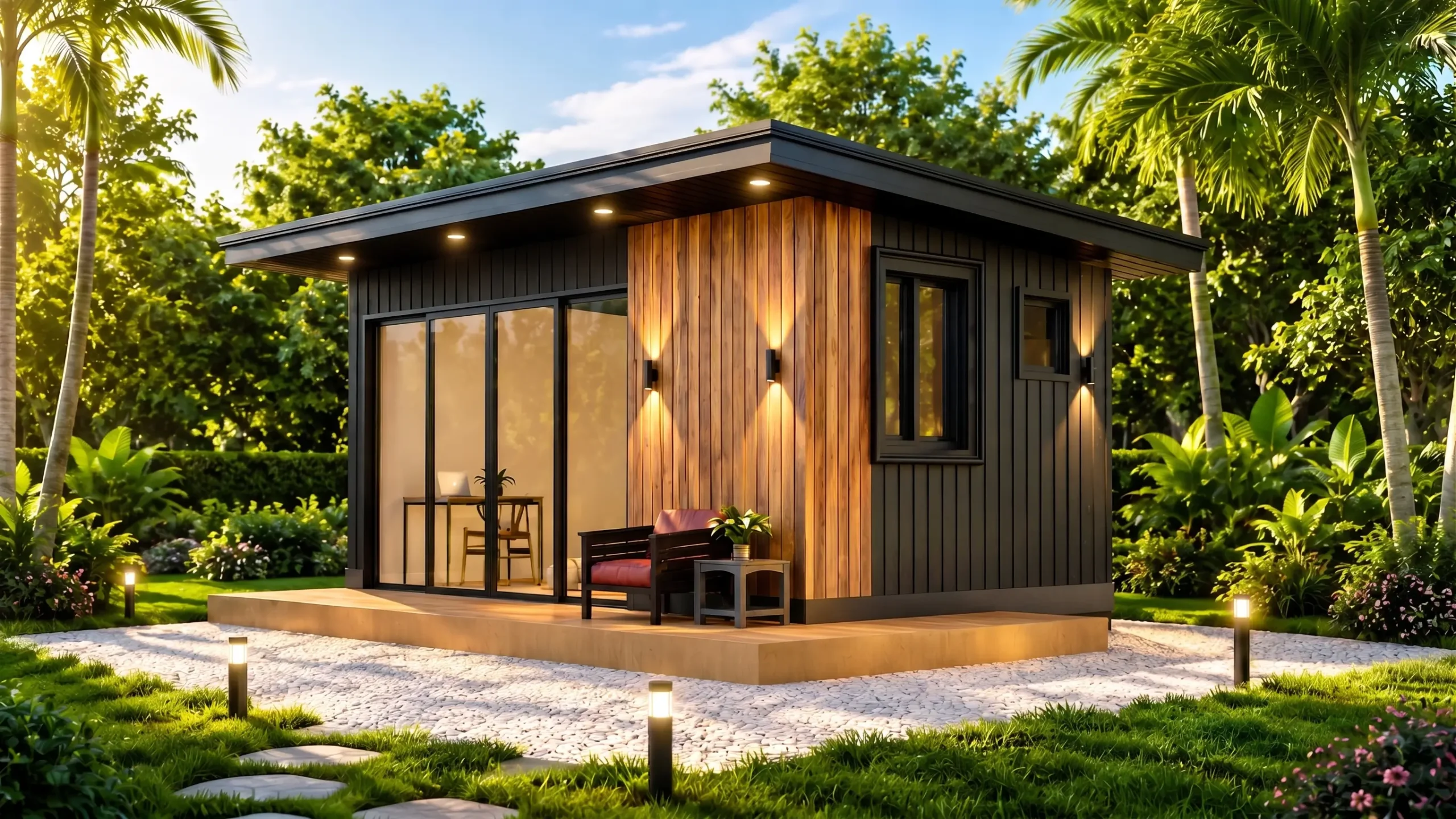1.8 Mn Steel and Wood Blending Cabana image 3