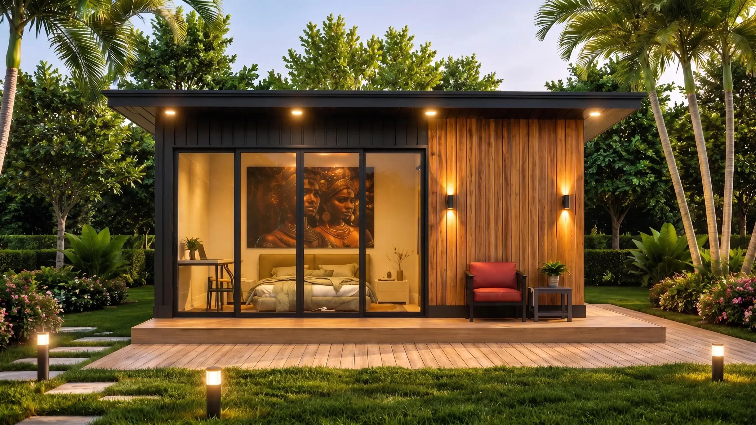 1.8 Mn Steel and Wood Blending Cabana image 2